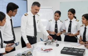 Captain Hiren Dave Teaching Students at Laksh Aviation Academy